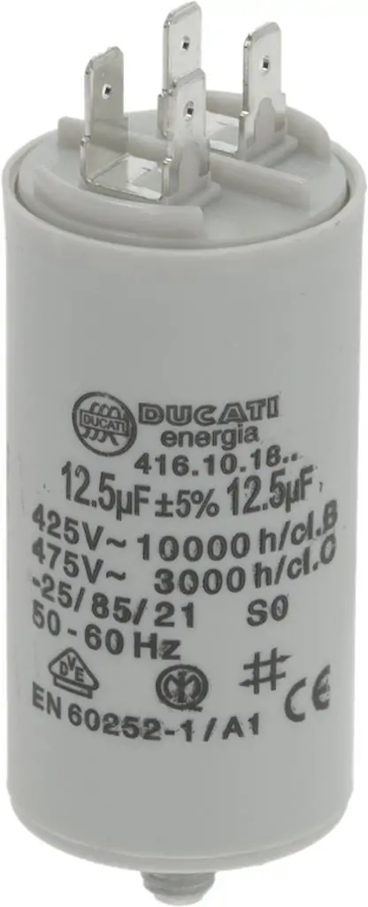 CAPACITOR DUCATI ENERGIA 12.5µF, 0501090