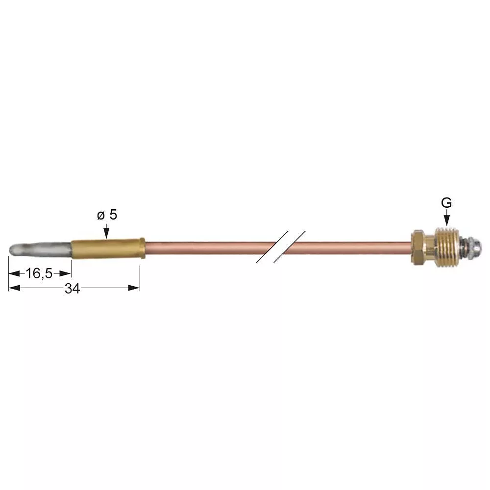 THERMOCOUPLE M8x1 L 1500mm, 5140958