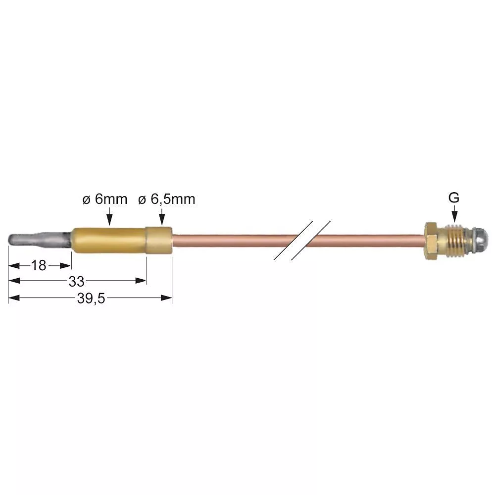 THERMOCOUPLE M8X1 L 220MM PLUG, 10478884