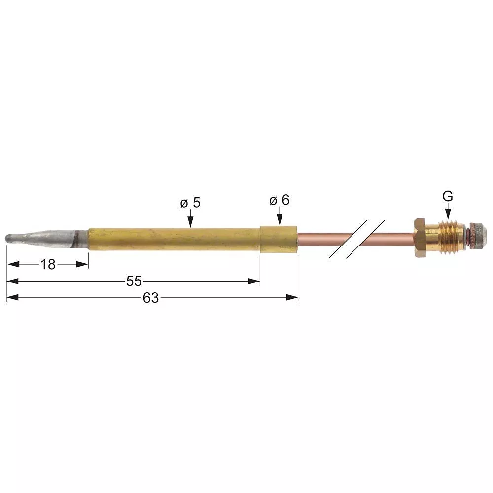 THERMOCOUPLE M8x1 33 cm, 3440180