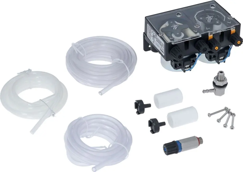 DOUBLE DISPENSER DETERGENT/RINSE AID