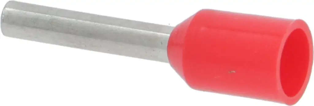 END PIPE RED 1.5x8 mm 100 PCS, 3051173