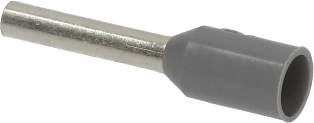 GREY END PIPE 0.75x8mm 100 PCS, 3051171