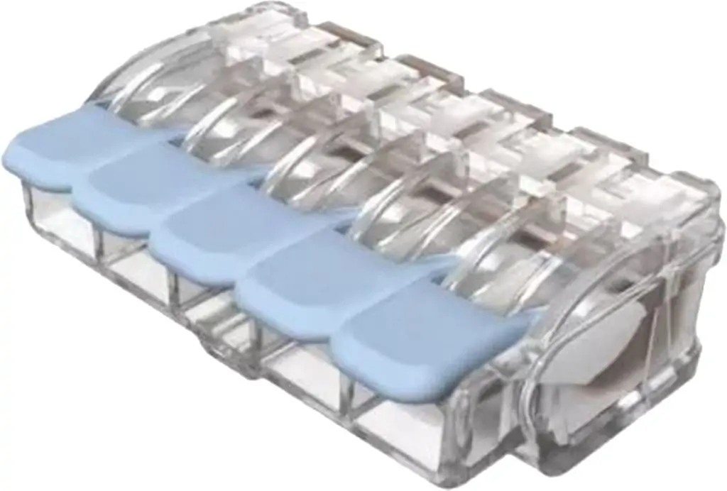 LEVER TERMINAL BLOCK 5-POLE 6 mm² - 15 Pcs, 7151967 / 7156109